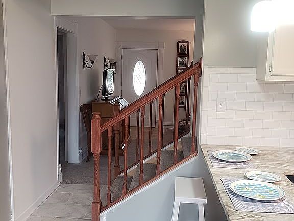 Looking from back to front