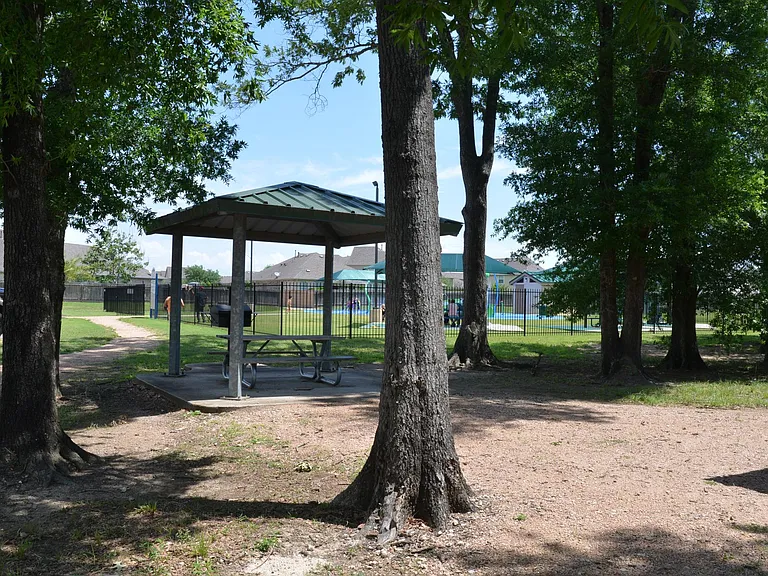 City park with hiking trails across the street