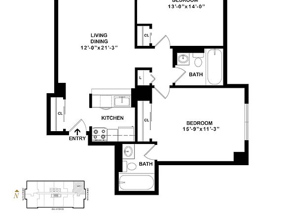 2nd image of 225 E 95th St #D6c