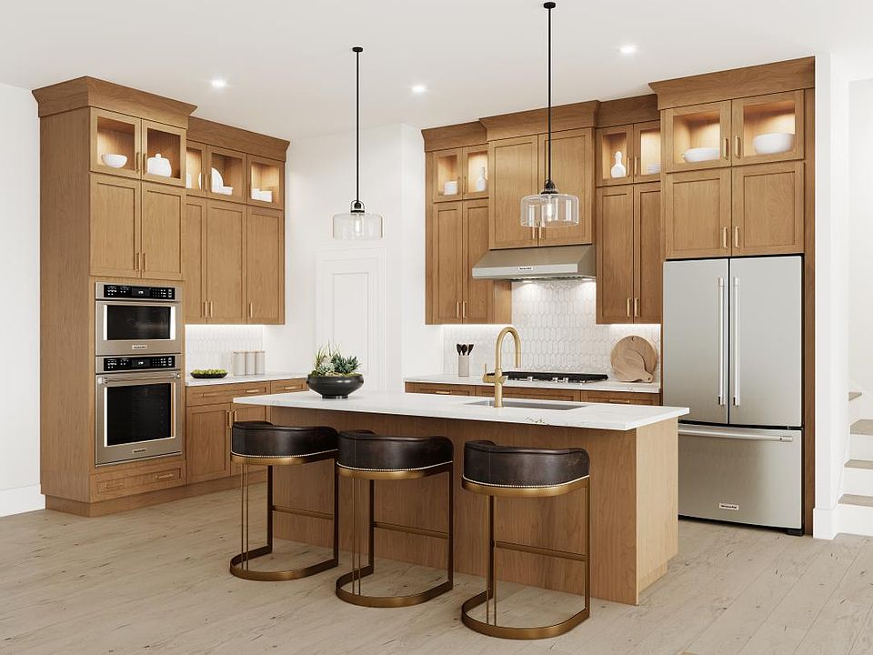 Gorgeous open kitchen with large center island and designer appointments
