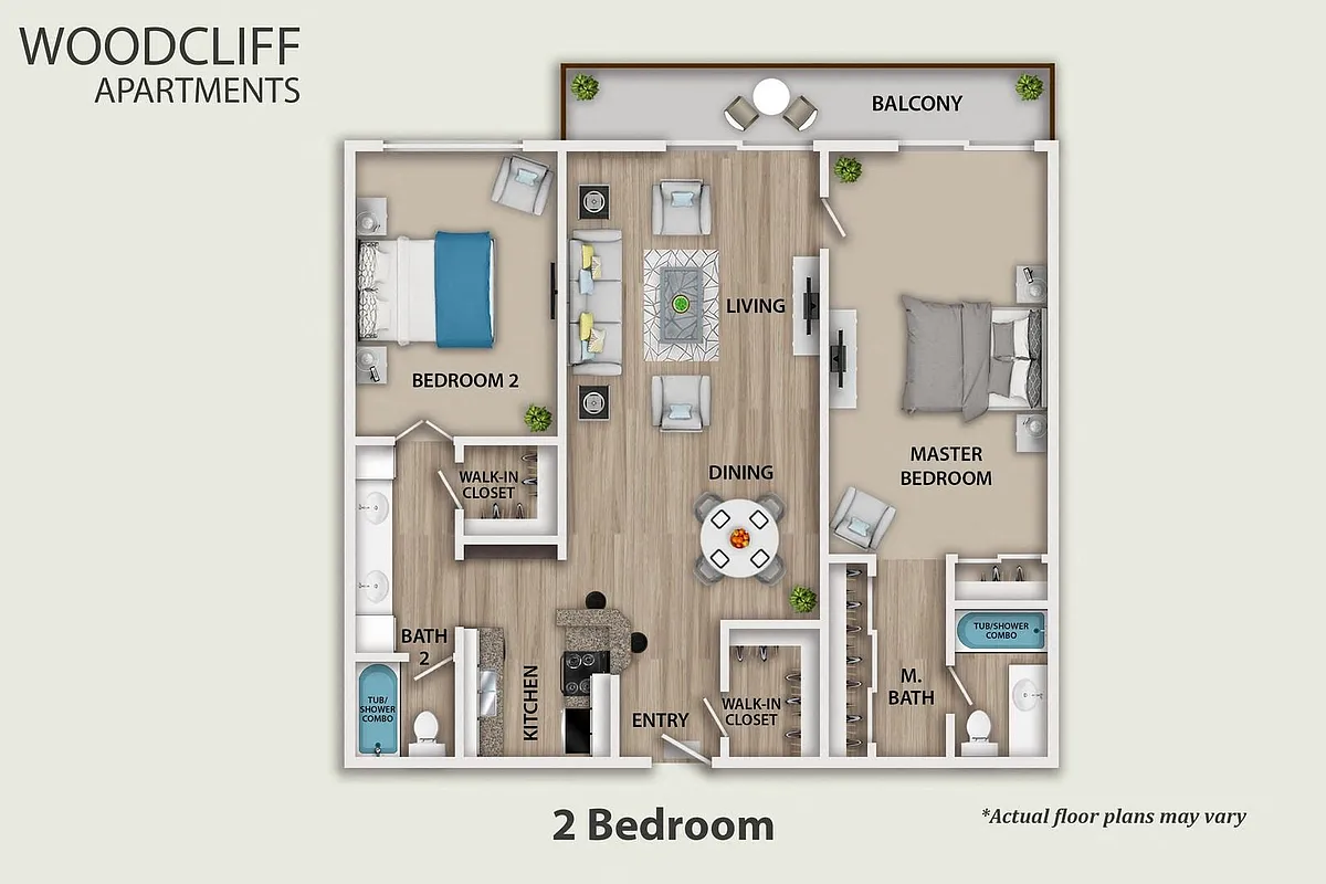Floor plan 2 Bedroom