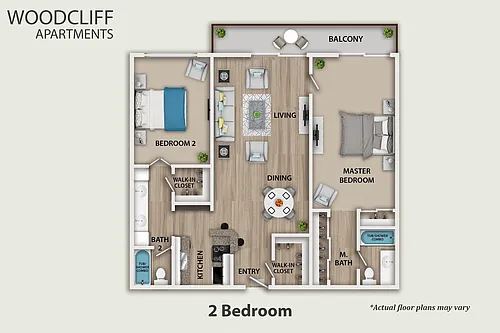 Floor plan 2 Bedroom