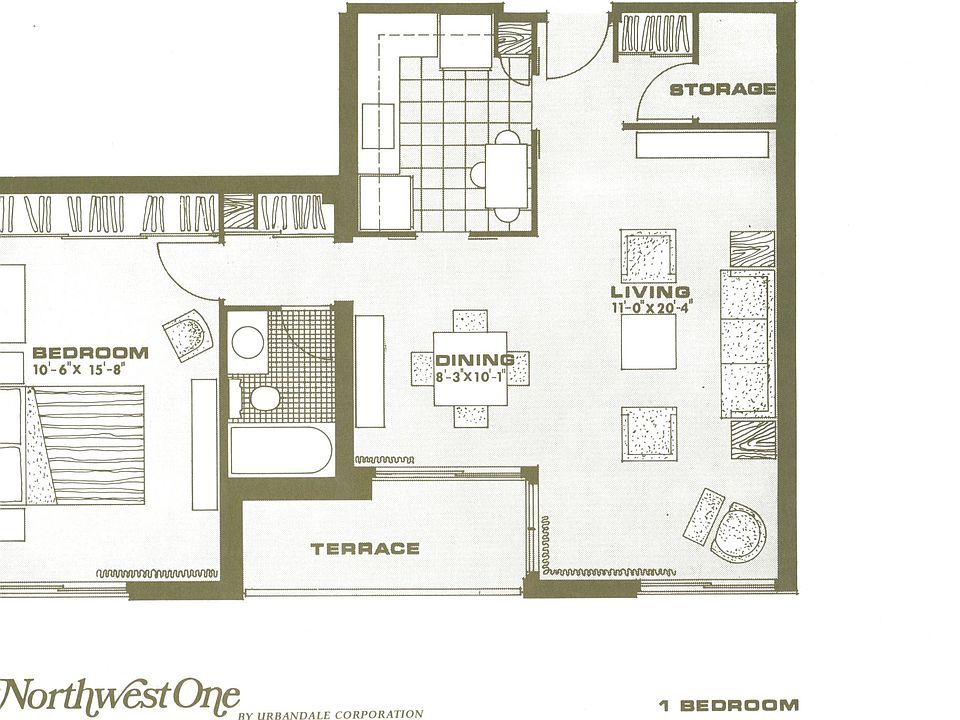 The condo floor plans. There is 1 coat closet by the front door and 2 storage closets (#1 by the front door & #2 across the bathroom).