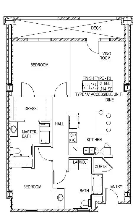 Floor plan Chelsea ADA