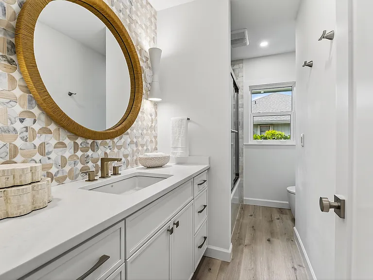 Marble bathroom