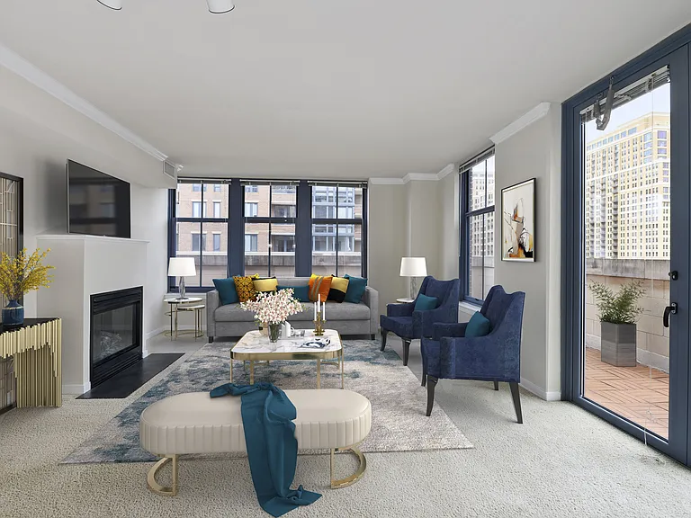 Bedroom and Living Room