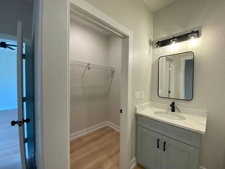 Main vanity and closet