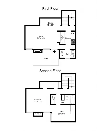 Floor plan A12 + Den