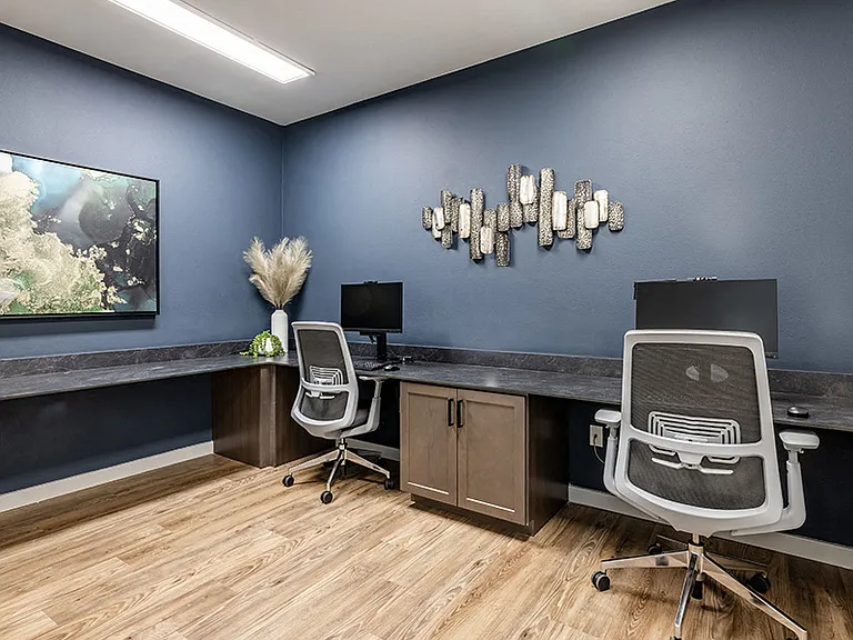 Business center for resident use