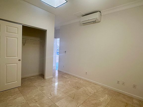 Bedroom 1 with closet & split A/C