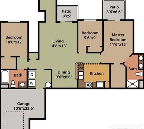 2nd image of 3205 Longwood Ln APT 104
