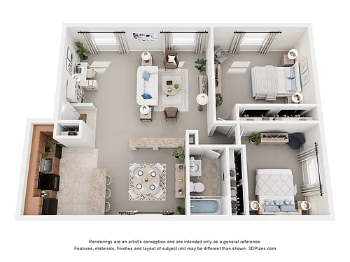 Floor plan 2 Bedroom