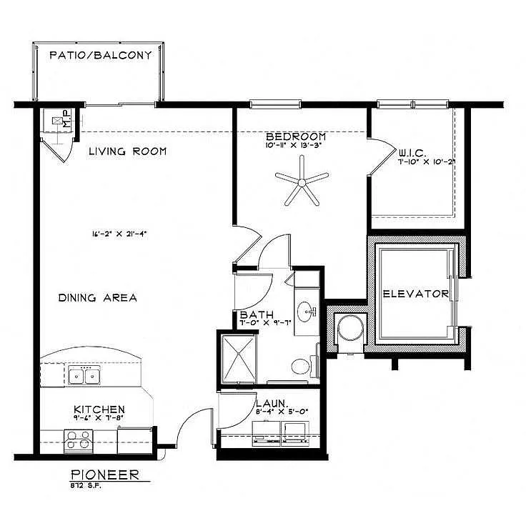 Floor plan Pioneer