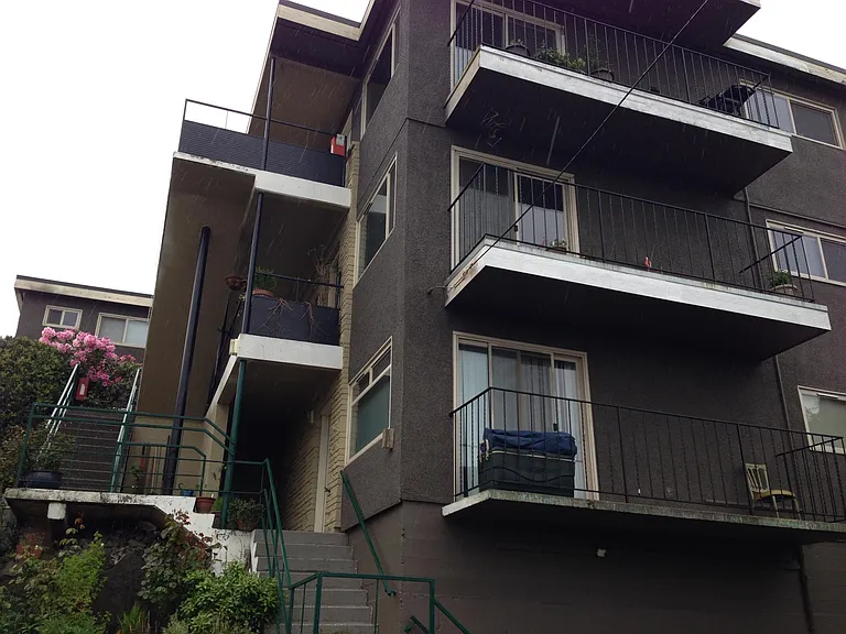 Back side of the building