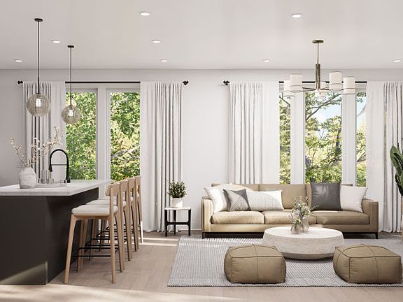 Sunlit gathering room