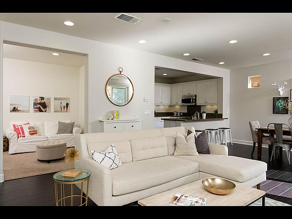 Family, den, kitchen