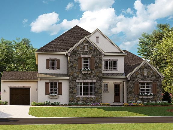 Monterey - French Cottage g 3-Car Side Load Garage Note Renderings may show optional features