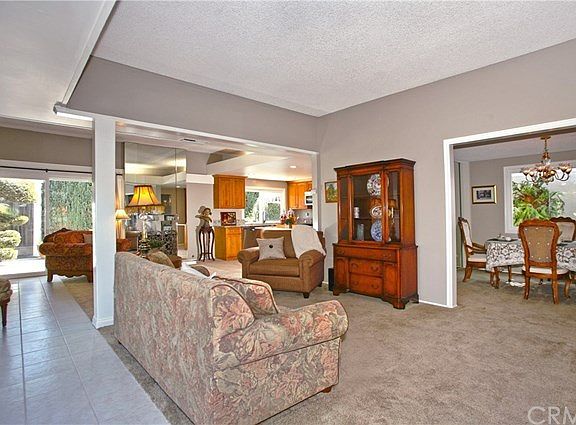 Wall removed to provide an open concept floor plan