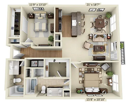 Floor plan Aqua - Capri