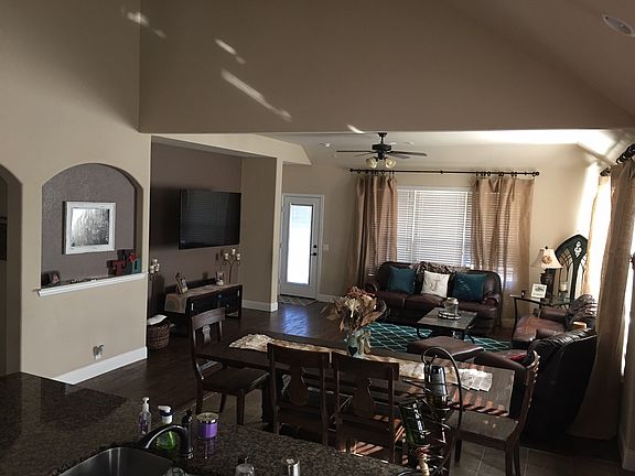 View of living from stairs