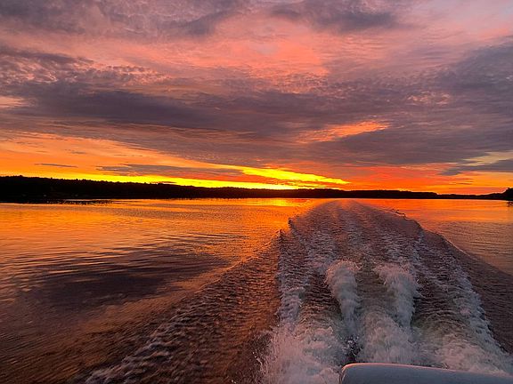 Sunrise on the lake.