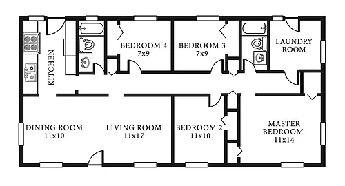 Floor plan 4 Bedroom