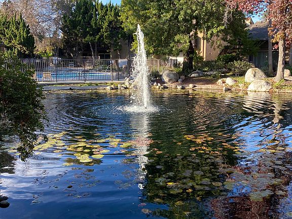 Lake at the entrance to the condo