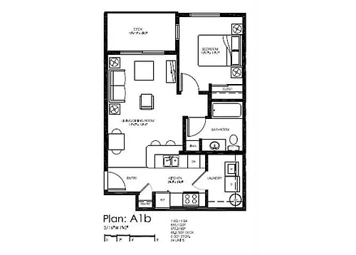 Floor plan 1B1A