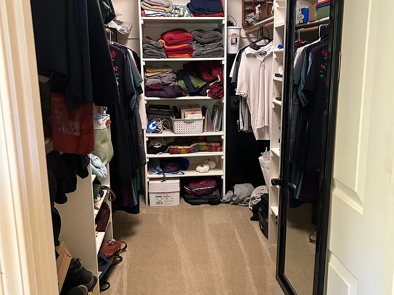 Master walk-in closet