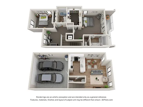 Floor plan Valle - 2BD with Den