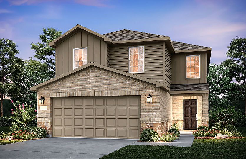 The Camelia, a 2-story new construction home showing Home Exterior L