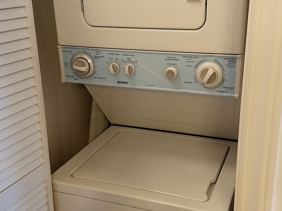 Washer and dryer in unit