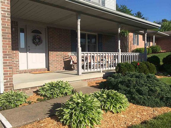 Enjoy days and nights on this covered front porch.