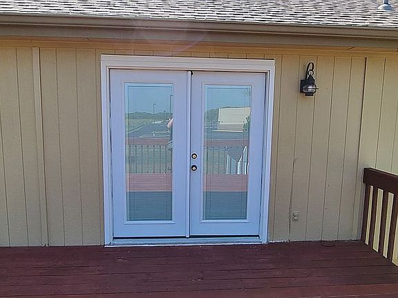 French doors to deck