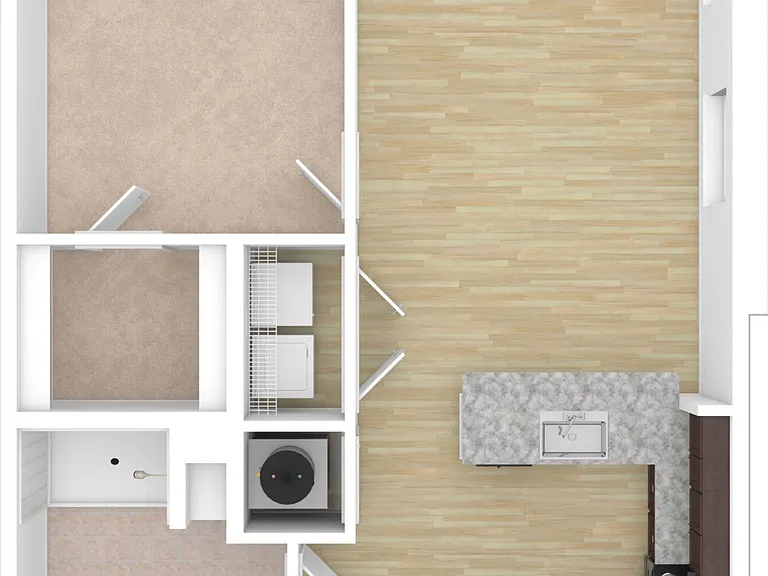 Meadow - 1 Bed, 1 Bath, 718 sq. ft.