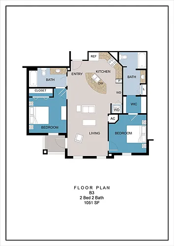 Floor plan B3