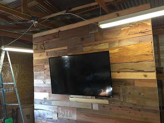 Front wall of “back closet”