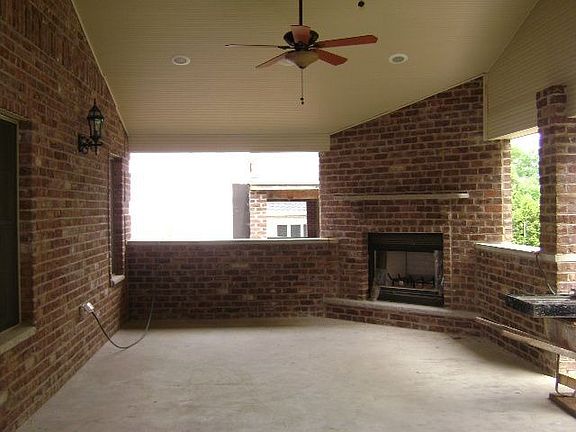 Covered Veranda with Fireplace