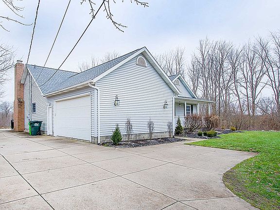 Attached 2-car garage.