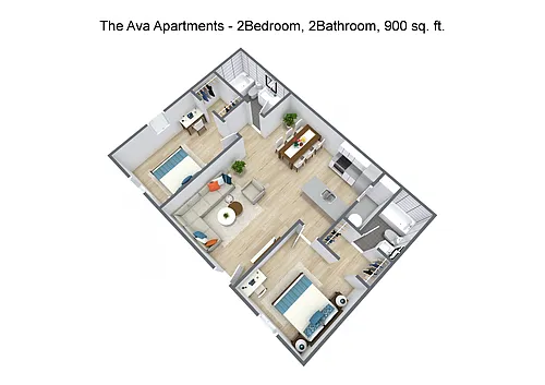 Floor plan 2X2