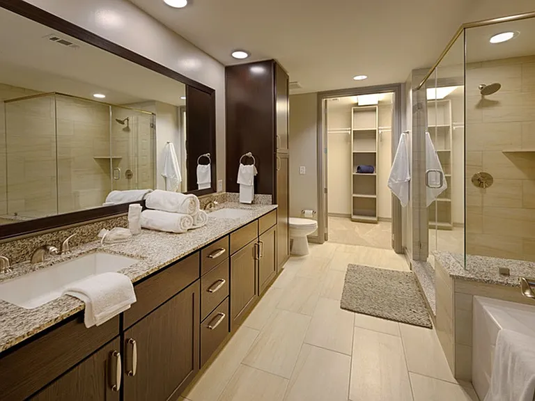 A modern bathroom designed with simplicity in mind.