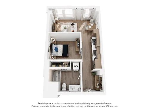 Floor plan Urban 1 Bedroom B4