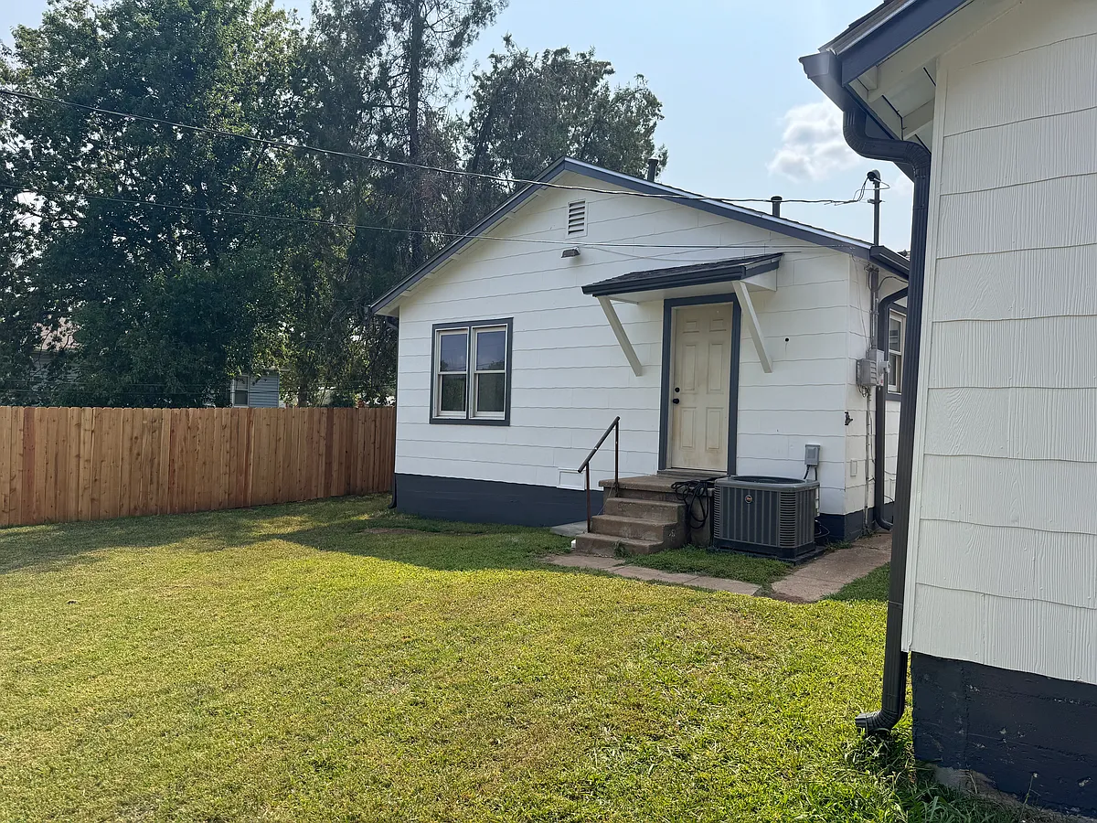 Back of home - 221 S Arrington Dr