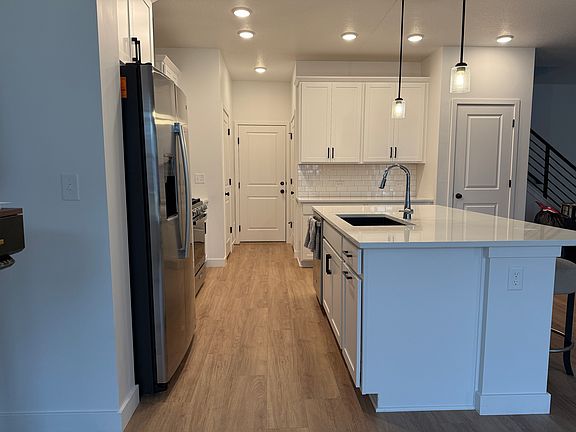 Kitchen and entrance to the garage