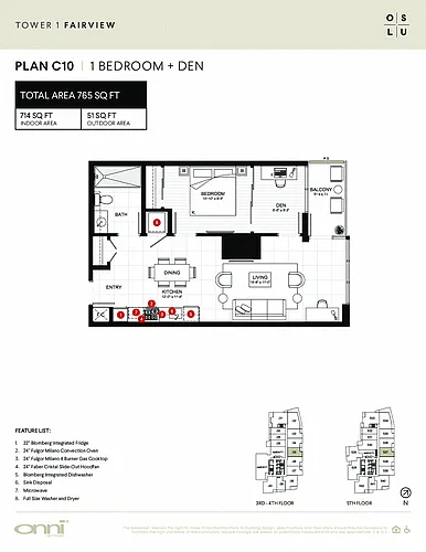 Floor plan Fairview C10