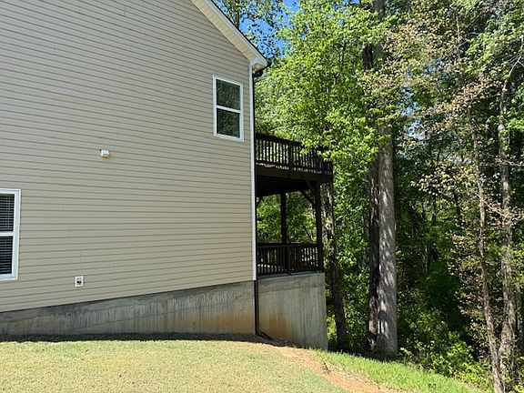 Right side of house