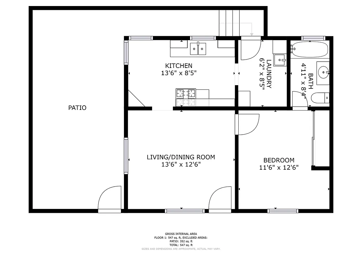 Floor plan One Bedroom