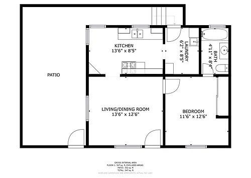 Floor plan One Bedroom