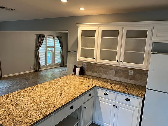 Open kitchen, dining, living room