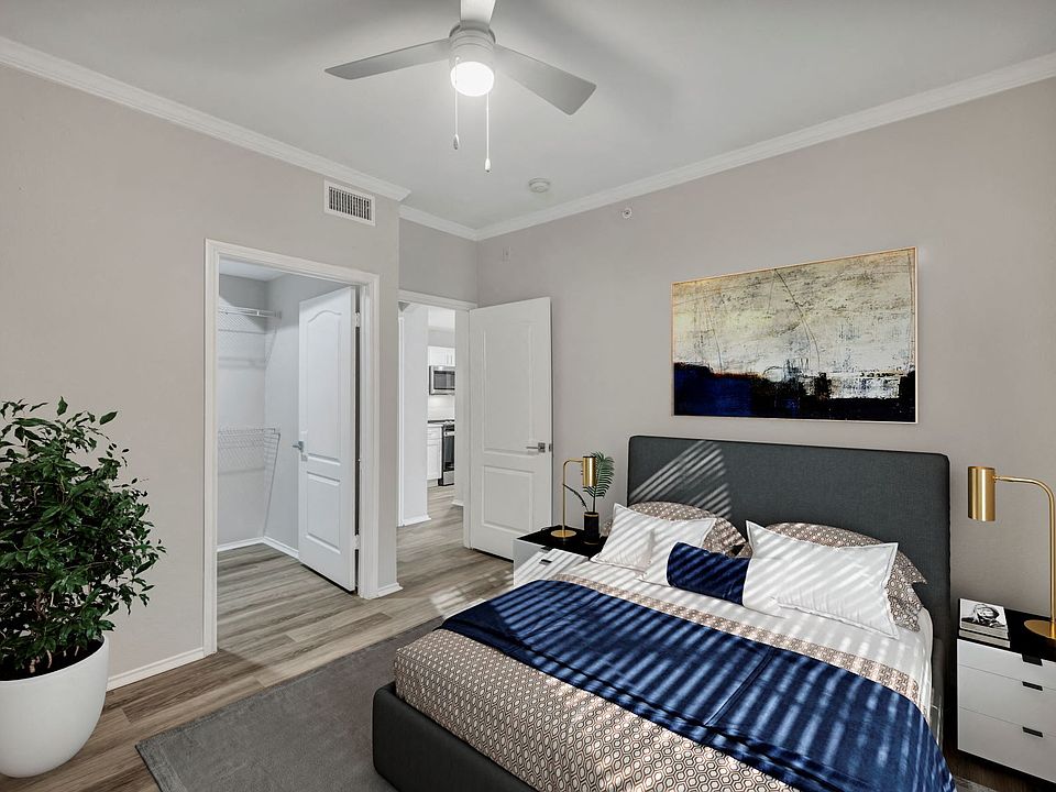 Bedroom with Wood-Style Plank Flooring